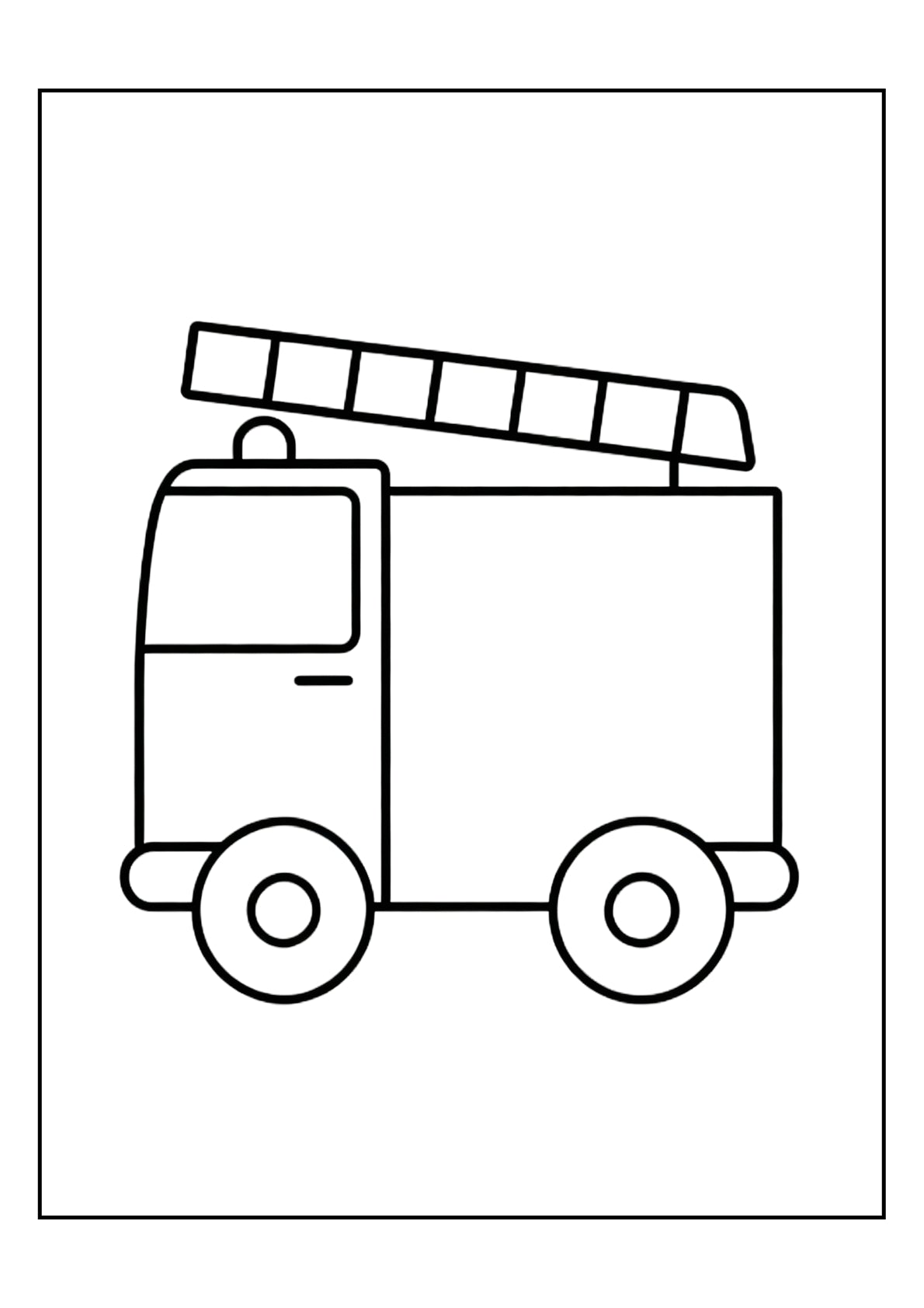 Cars Coloring Pages Bundle – Easy Level