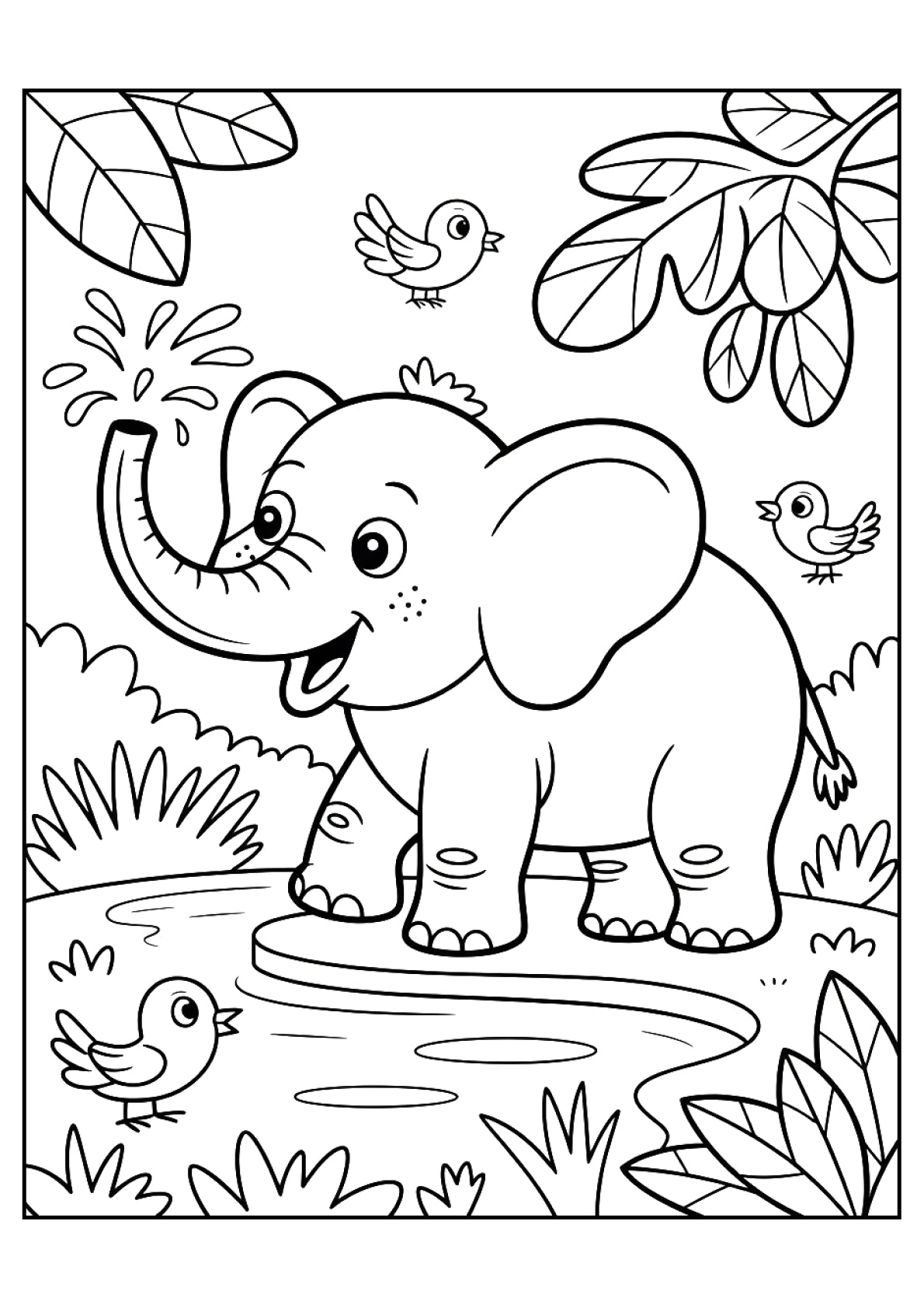 Animals Coloring Pages Bundle – Moderate Level