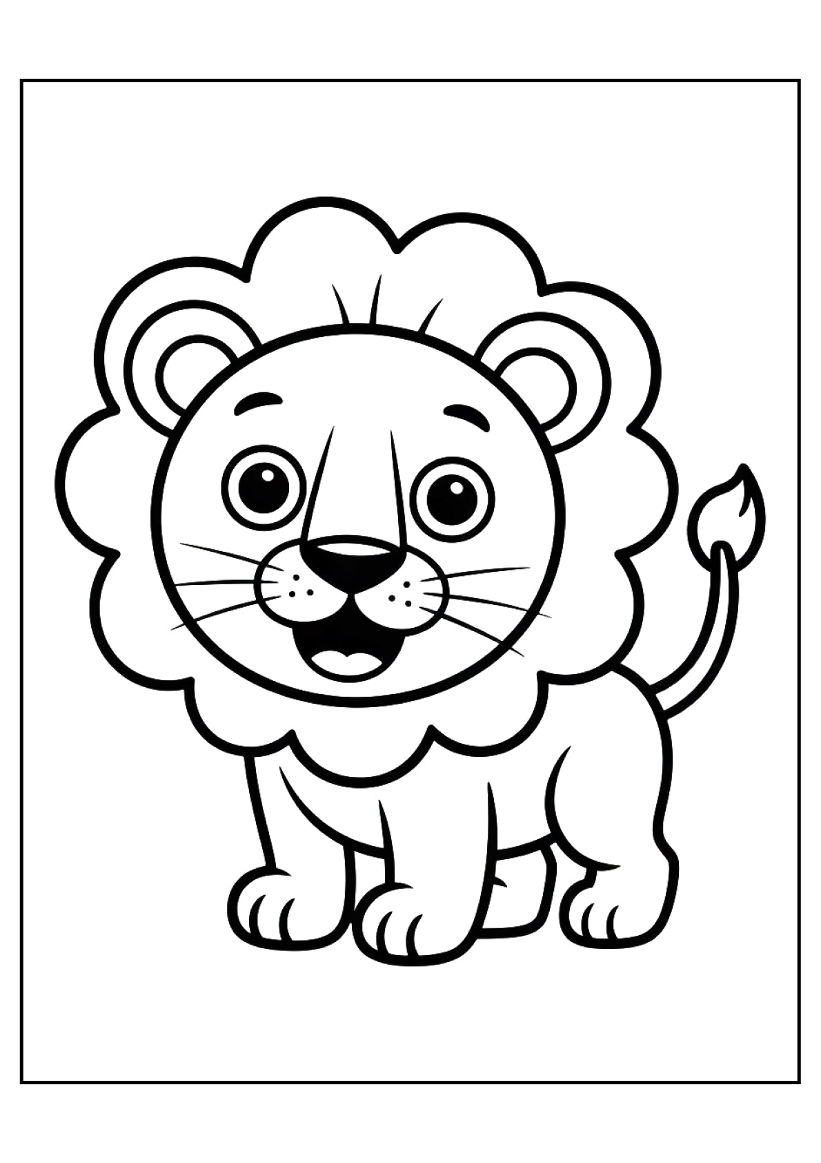 Animals Coloring Pages Bundle – Easy Level