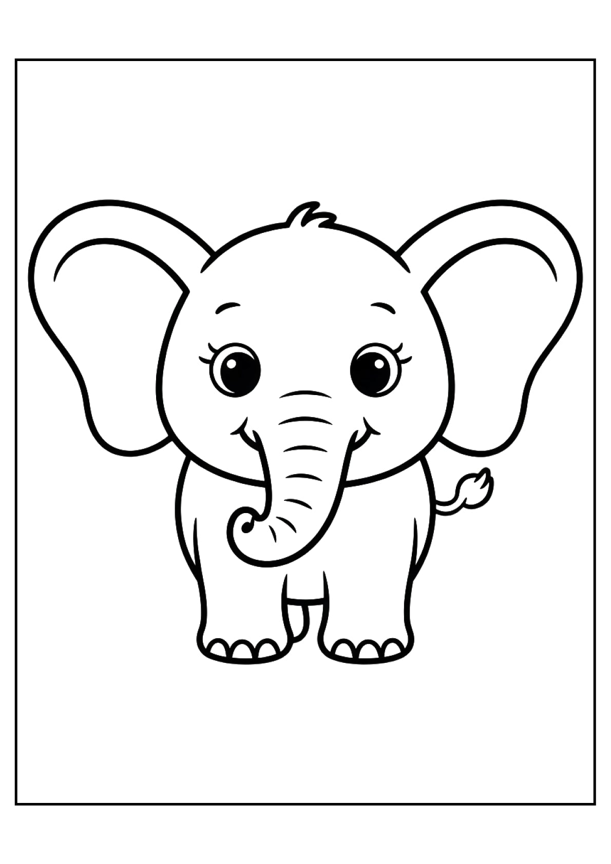 Animals Coloring Pages Bundle – Easy Level