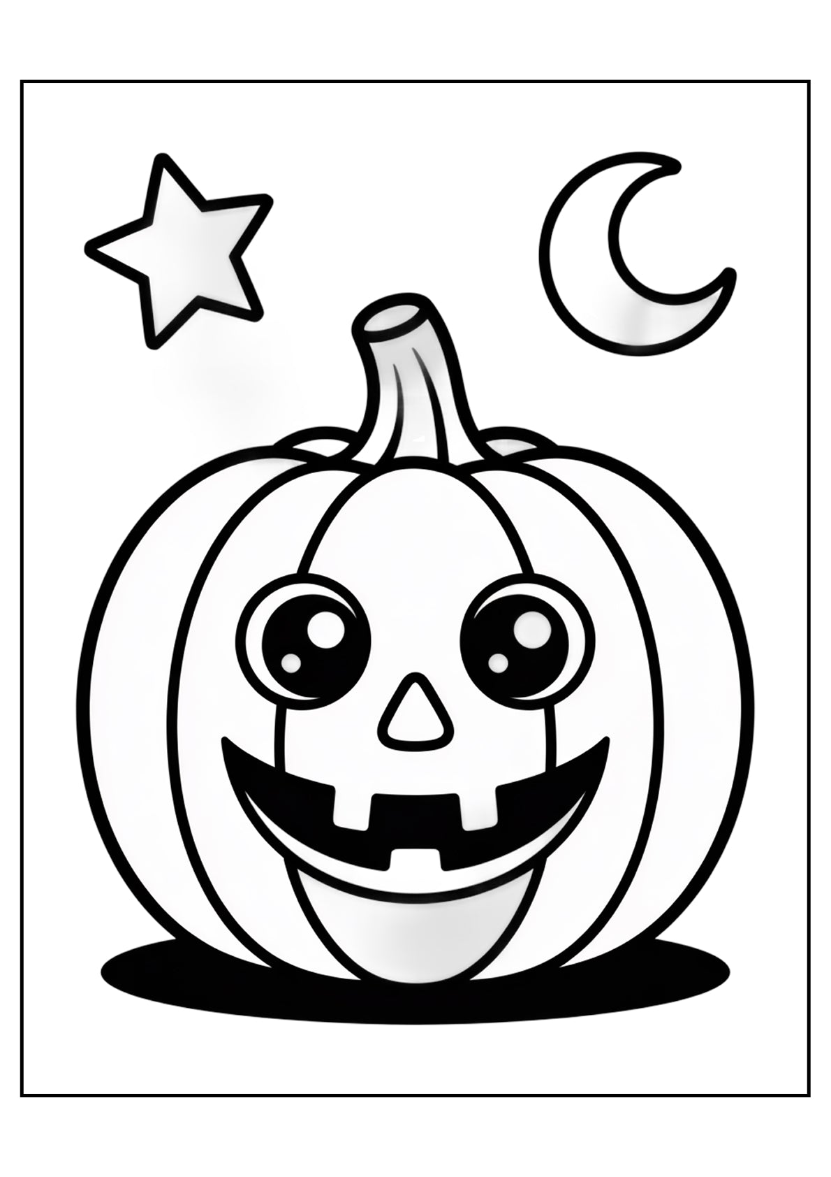 Halloween Coloring Pages Bundle – Easy Level