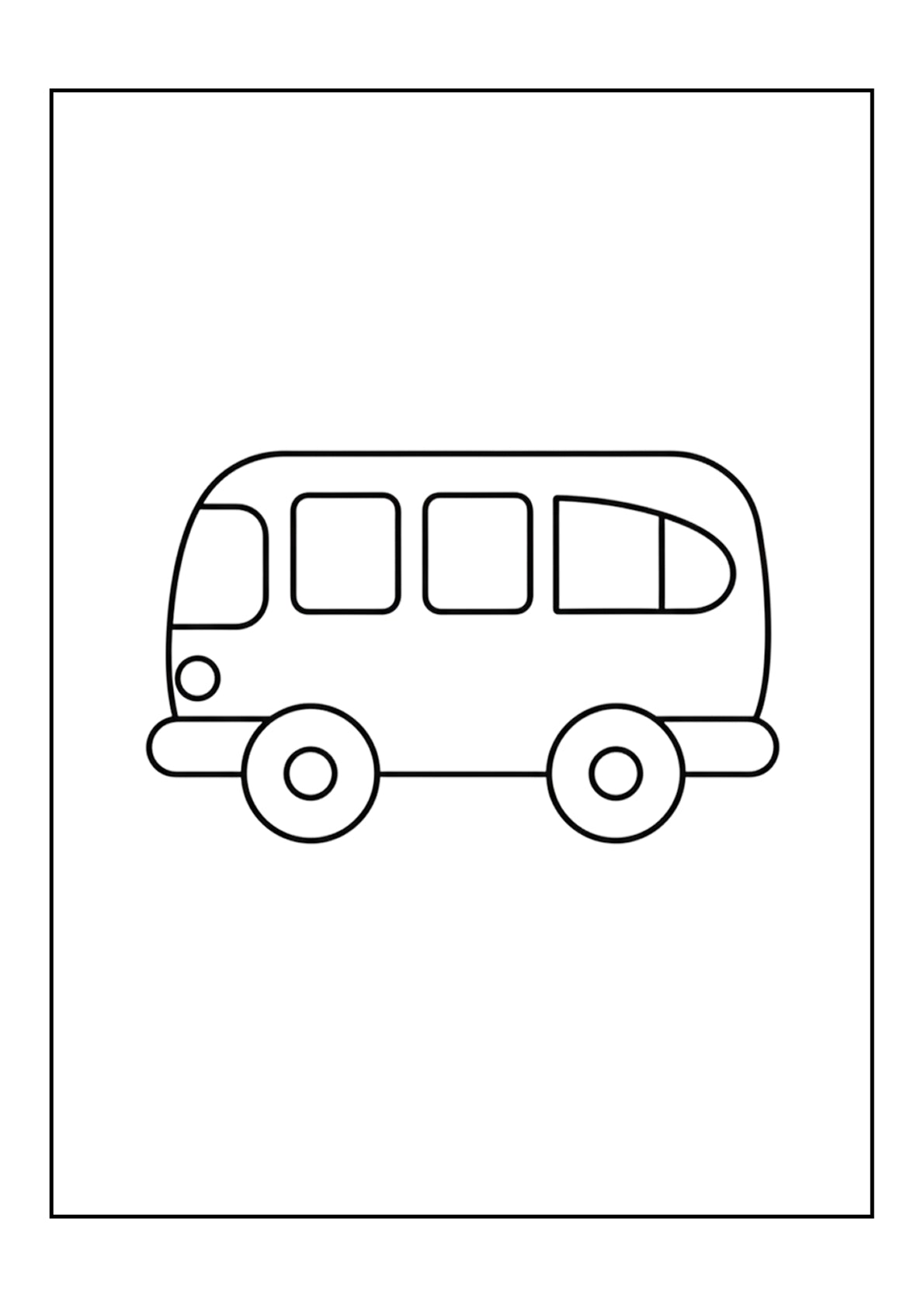 Cars Coloring Pages Bundle – Easy Level