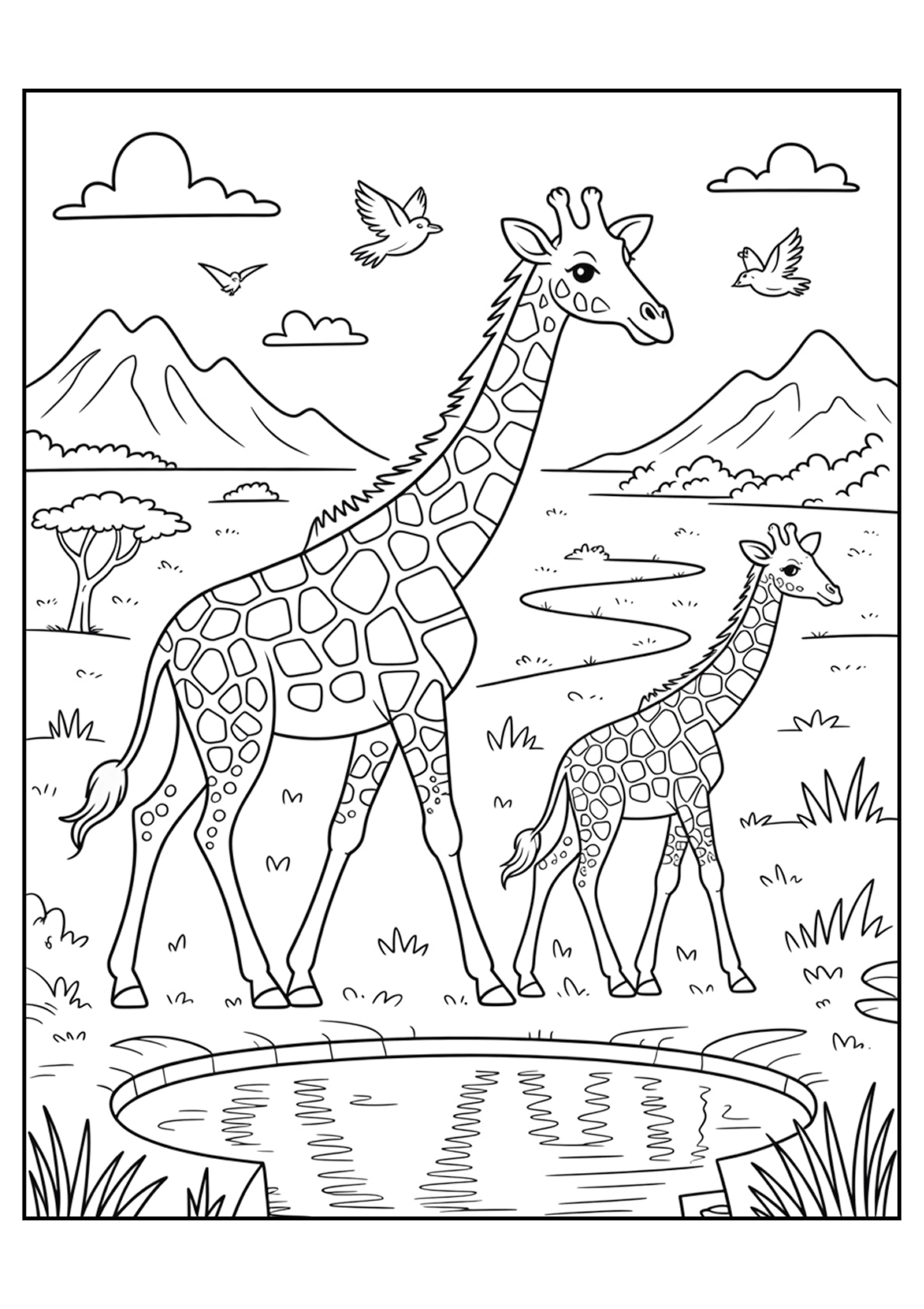 Animals Coloring Pages Bundle – Advanced Level