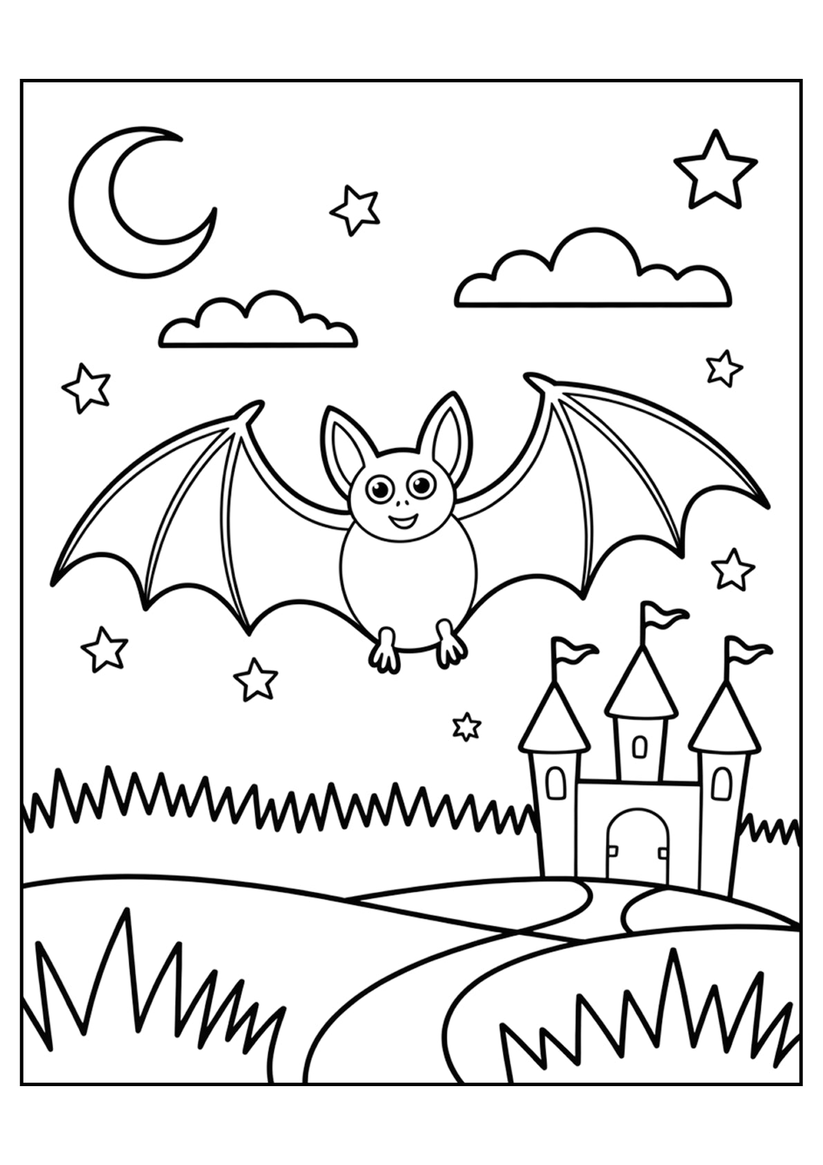 Halloween Coloring Pages Bundle – Moderate Level