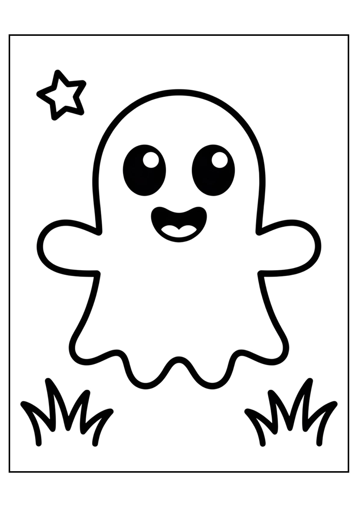 Halloween Coloring Pages Bundle – Easy Level