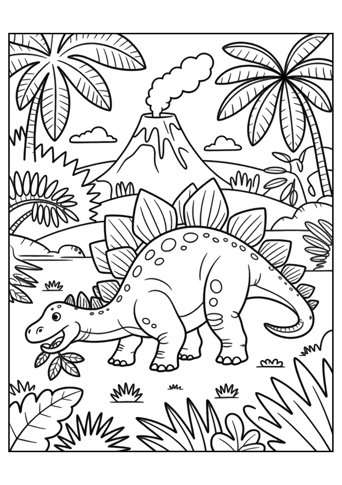 Dinosaurs Coloring Pages Bundle – Advanced Level